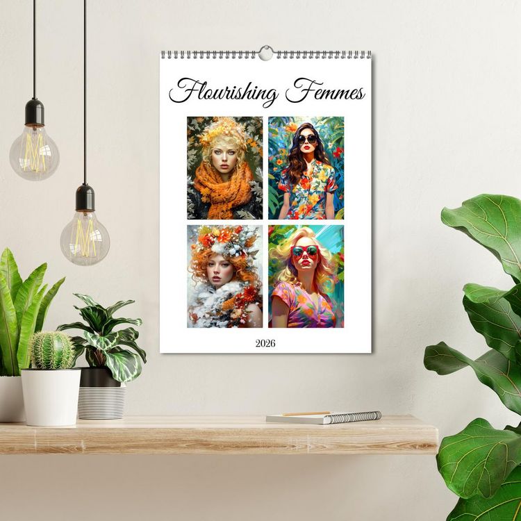Produktbild: Flourishing Femmes (Wall Calendar 2026 DIN A3 portrait), CALVENDO 12 Month Wall Calendar