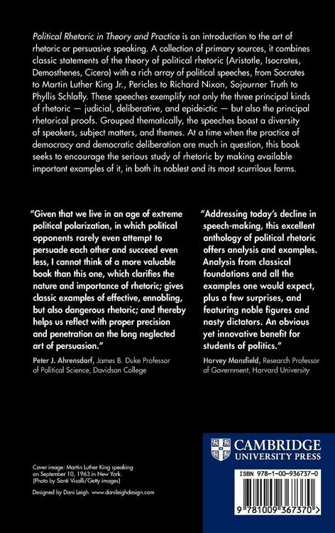 Produktbild: Political Rhetoric in Theory and Practice