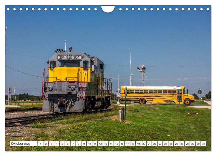 Produktbild: Eisenbahn in Nordamerika (Wandkalender 2026 DIN A4 quer), CALVENDO Monatskalender