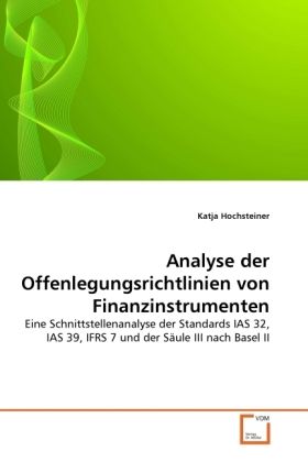 Produktbild: Hochsteiner, K: Analyse der Offenlegungsrichtlinien von Fina
