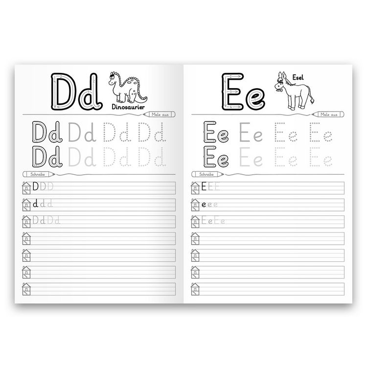 Produktbild: Mein buntes Kinder-ABC-Set in Grundschrift