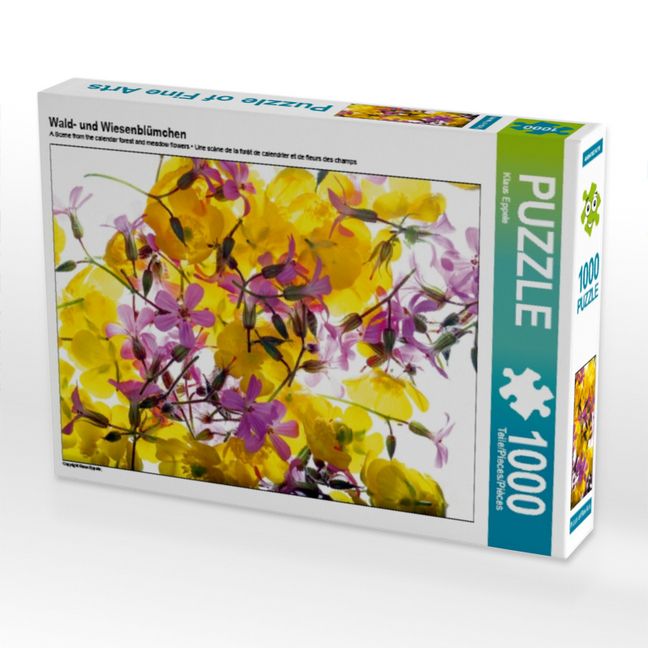 Produktbild: CALVENDO Puzzle Wald- und Wiesenbl&uuml;mchen | 1000 Teile Lege-Gr&ouml;&szlig;e 64x48cm Foto-Puzzle f&uuml;r gl&uuml;ckliche Stunden