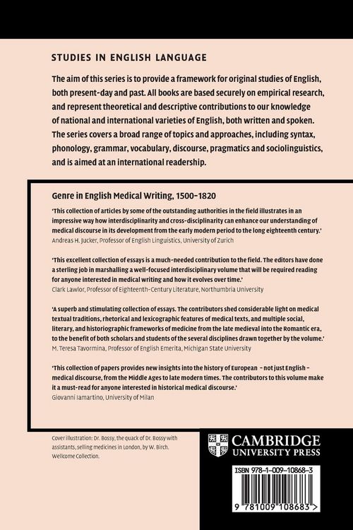 Produktbild: Genre in English Medical Writing, 1500-1820