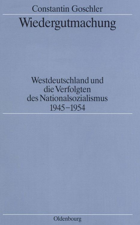 Produktbild: Wiedergutmachung