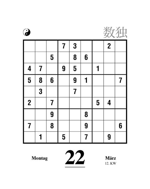 Produktbild: Sudoku Abrei&szlig;kalender 2027