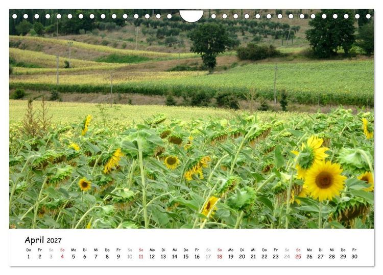 Produktbild: Camino di Assisi - Franziskusweg (Wandkalender 2027 DIN A4 quer), CALVENDO Monatskalender