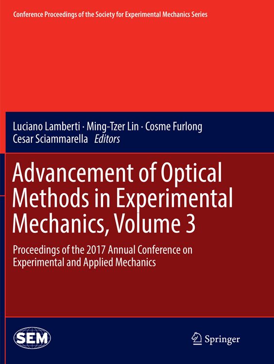 Produktbild: Advancement of Optical Methods in Experimental Mechanics, Volume 3