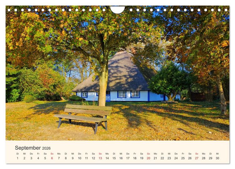 Produktbild: Ummanz - Naturparadies in der R&uuml;gener Boddenlandschaft (Wandkalender 2026 DIN A4 quer), CALVENDO Monatskalender