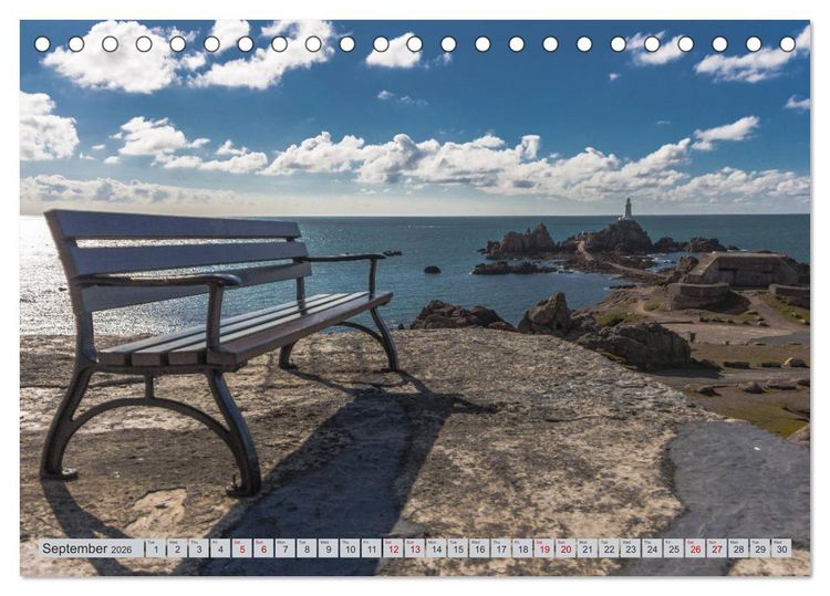 Produktbild: JERSEY THE CHANNEL ISLAND (Desk Calendar 2026 DIN A5 landscape), CALVENDO 12 Month DeskCalendar