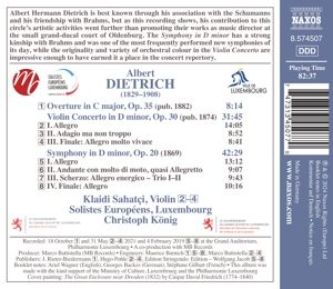 Produktbild: Symphony in D minor/Violin Concerto