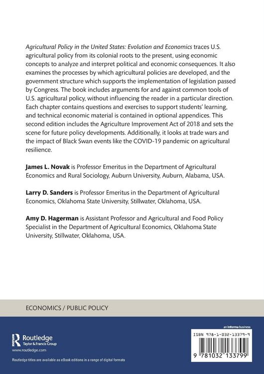 Produktbild: Agricultural Policy in the United States