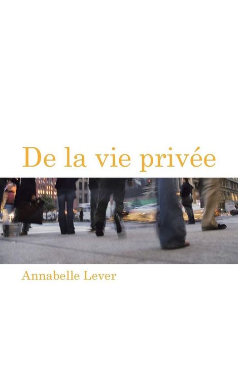 Produktbild: De la vie priv&eacute;e