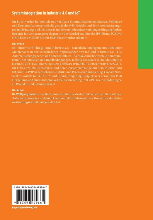 Produktbild: Systemintegration in Industrie 4.0 und IoT