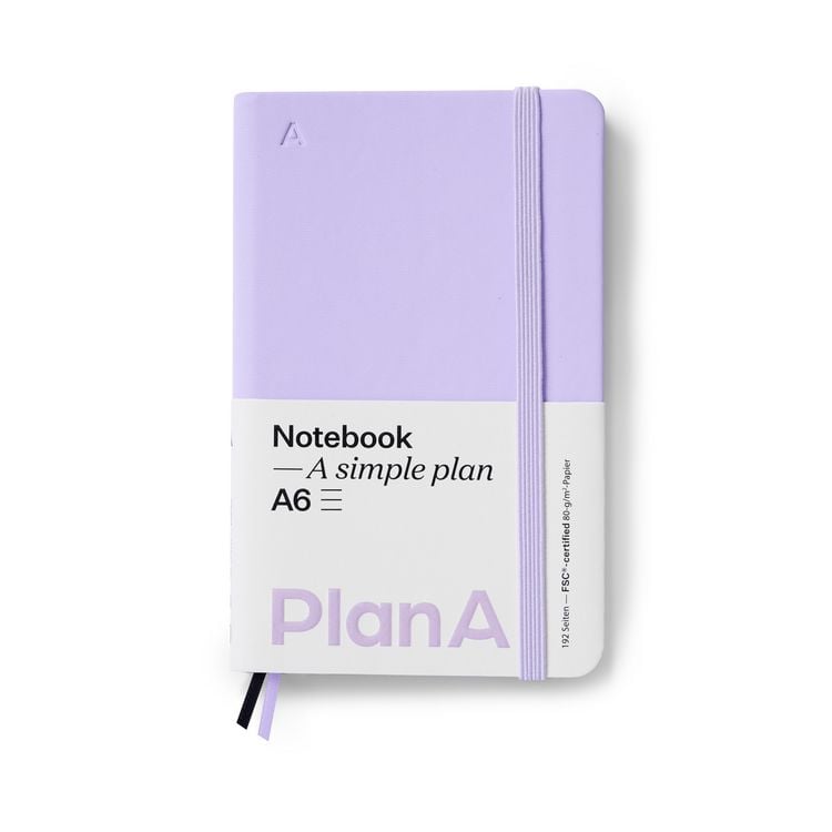 Produktbild: Notizbuch A6 Hardcover Liniert Mauve Purple