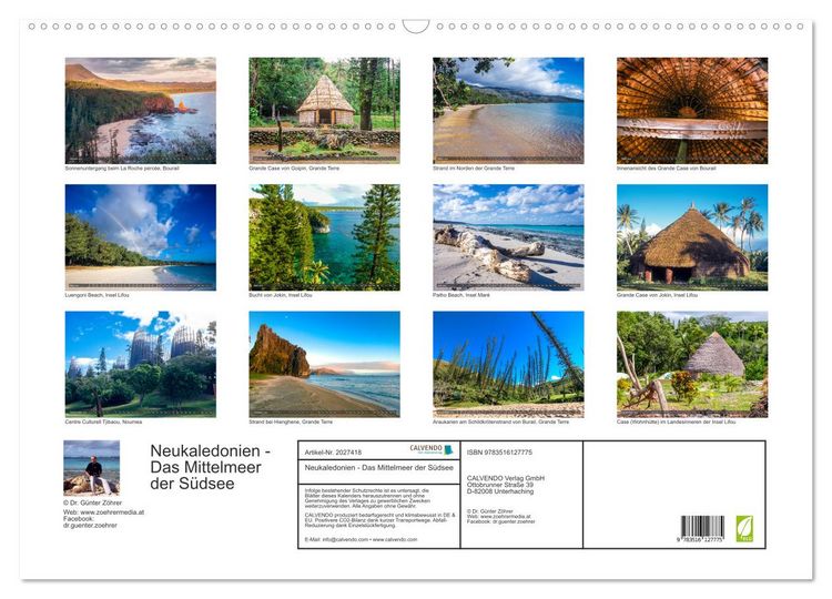 Produktbild: Neukaledonien - Das Mittelmeer der S&uuml;dsee (Wandkalender 2026 DIN A2 quer), CALVENDO Monatskalender
