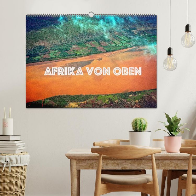 Produktbild: Afrika von oben (Wandkalender 2026 DIN A2 quer), CALVENDO Monatskalender