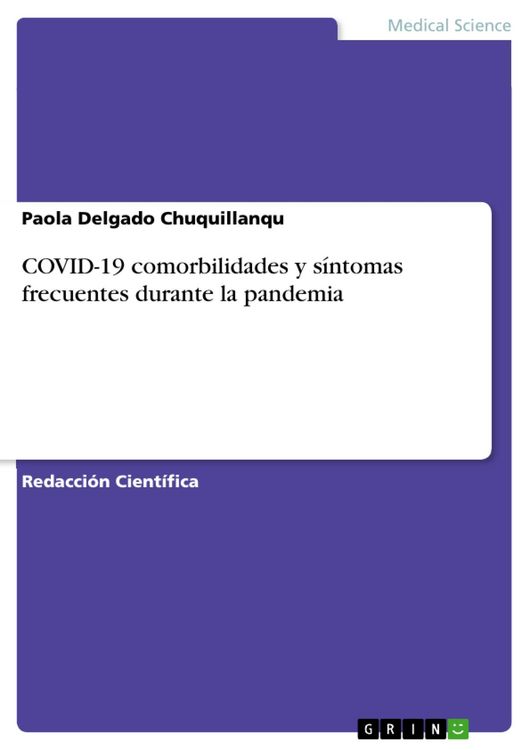 Produktbild: COVID-19 comorbilidades y s&iacute;ntomas frecuentes durante la pandemia