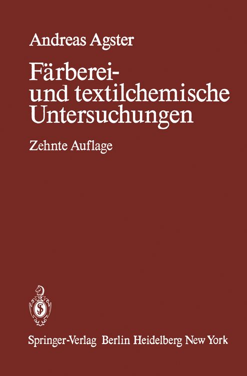 Produktbild: F&auml;rberei- und textilchemische Untersuchungen