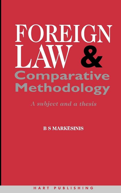 Produktbild: Foreign Law and Comparative Methodology