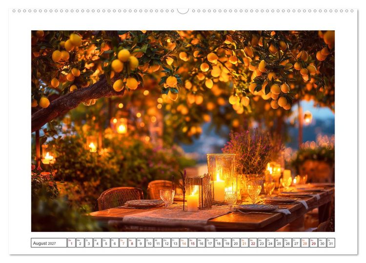 Produktbild: Mediterrane Zitronentr&auml;ume (hochwertiger Premium Wandkalender 2027 DIN A2 quer), Kunstdruck in Hochglanz