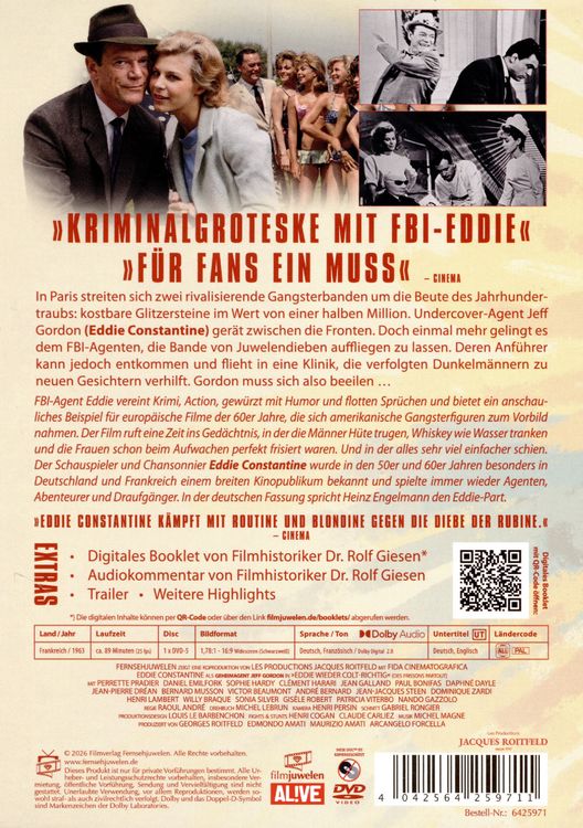 Produktbild: Eddie wieder colt-richtig (Des frissons partout) (Eddie Constantine / Jacques Roitfeld Produktion)