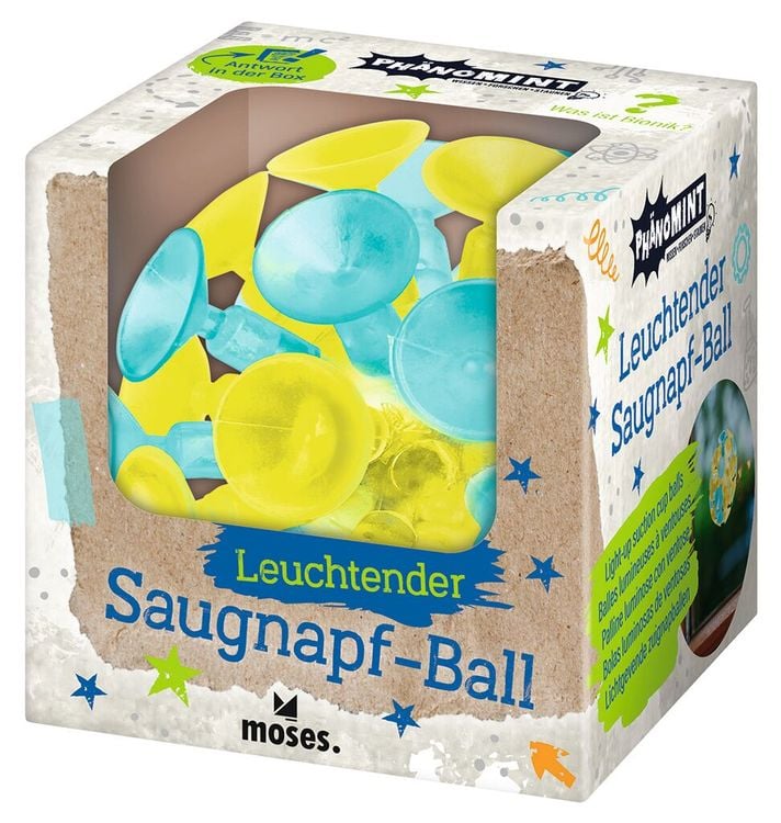 Produktbild: Moses. - PhänoMINT Leuchtender Saugnapf-Ball