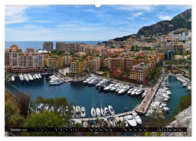 Produktbild: Riviera und Mehr - Nizza, Cannes, San Remo, Monaco (Wandkalender 2026 DIN A2 quer), CALVENDO Monatskalender