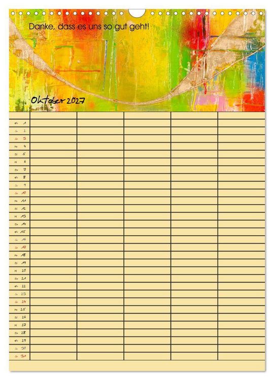 Produktbild: Gl&uuml;ckstage (Wandkalender 2027 DIN A3 hoch), CALVENDO Monatskalender