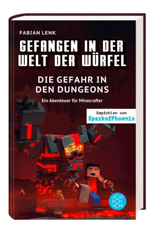 Produktbild: Gefangen in der Welt der W&uuml;rfel. Die Gefahr in den Dungeons. Ein Abenteuer f&uuml;r Minecrafter