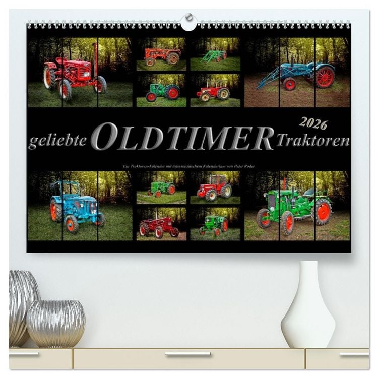 Produktbild: Geliebte Oldtimer Traktoren (hochwertiger Premium Wandkalender 2026 DIN A2 quer), Kunstdruck in Hochglanz