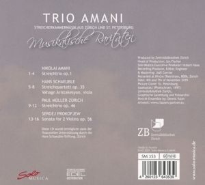 Produktbild: Trio Amani: Musik Aus Der Zentralbibliothek Z&uuml;rich