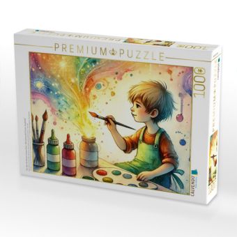 Produktbild: CALVENDO Puzzle Ein Jahr mit deinem inneren Kind - HD-Leinwand & Puzzle "Kreativit&auml;t" | 1000 Teile Lege-Gr&ouml;&szlig;e 64x48cm Foto-Puzzle f&uuml;r gl&uuml;ckliche Stunden