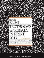 Produktbild: El-Hi Textbooks & Serials in Print - 2 Volume Set, 2017