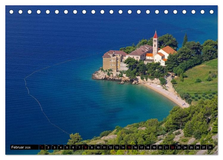 Produktbild: Dalmatien (Tischkalender 2026 DIN A5 quer), CALVENDO Monatskalender