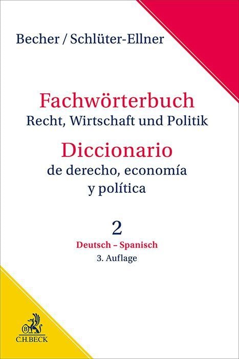 Produktbild: Fachw&ouml;rterbuch Recht, Wirtschaft & Politik Band 2: Deutsch - Spanisch
