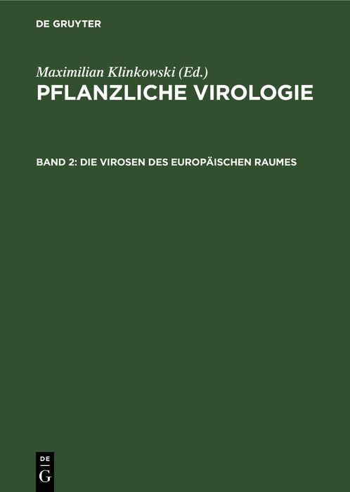 Produktbild: Die Virosen des europ&auml;ischen Raumes
