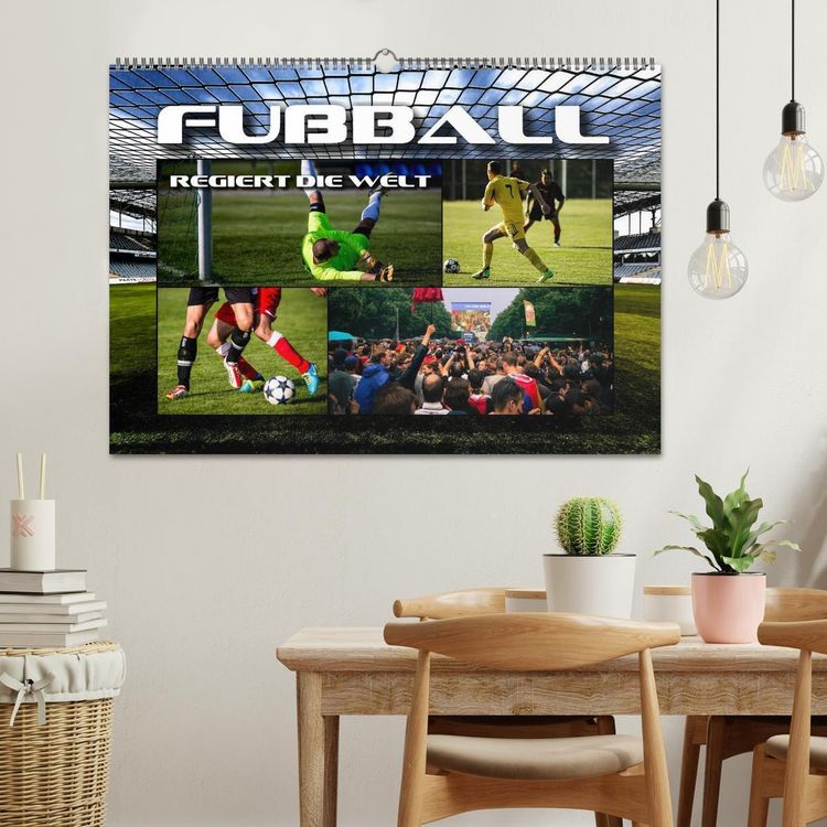 Produktbild: Fu&szlig;ball regiert die Welt (Wandkalender 2026 DIN A2 quer), CALVENDO Monatskalender