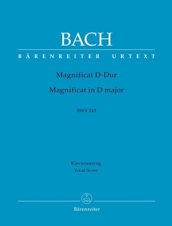 Produktbild: Magnificat D-Dur BWV 243, Klavierauszug