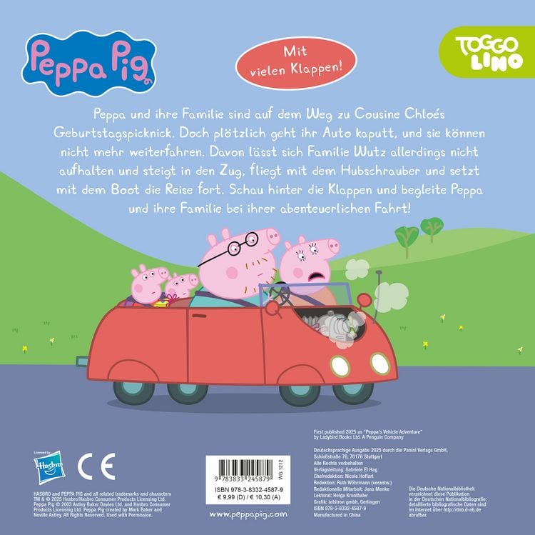 Produktbild: Peppa Pig: Peppa und die Fahrzeuge - Eine abenteuerliche Reise mit vielen Klappen