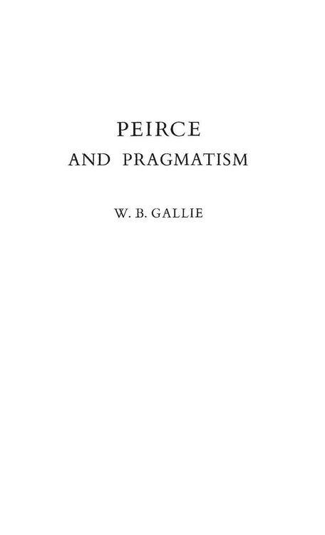 Produktbild: Peirce and Pragmatism