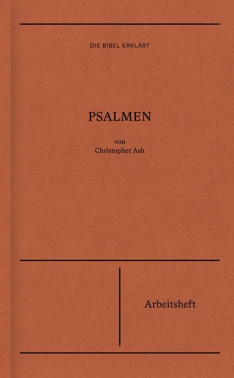 Produktbild: Psalmen | Arbeitsheft (Die Bibel erkl&auml;rt)