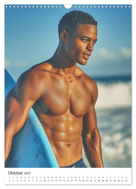 Produktbild: Karibik Surfer (Wandkalender 2027 DIN A3 hoch), CALVENDO Monatskalender