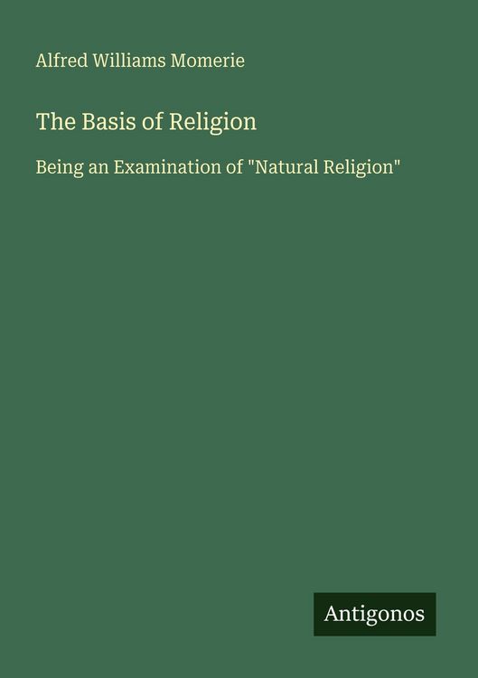 Produktbild: The Basis of Religion