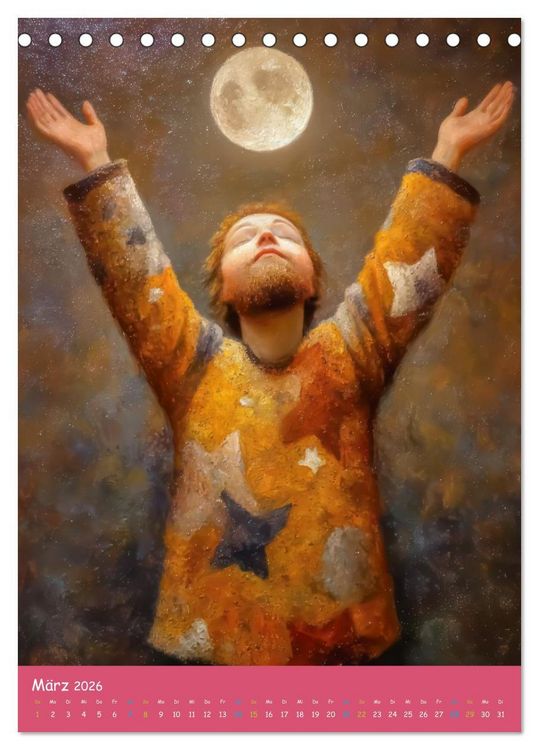 Produktbild: Vollmond - Im Bann des Vollmonds (Tischkalender 2026 DIN A5 hoch), CALVENDO Monatskalender