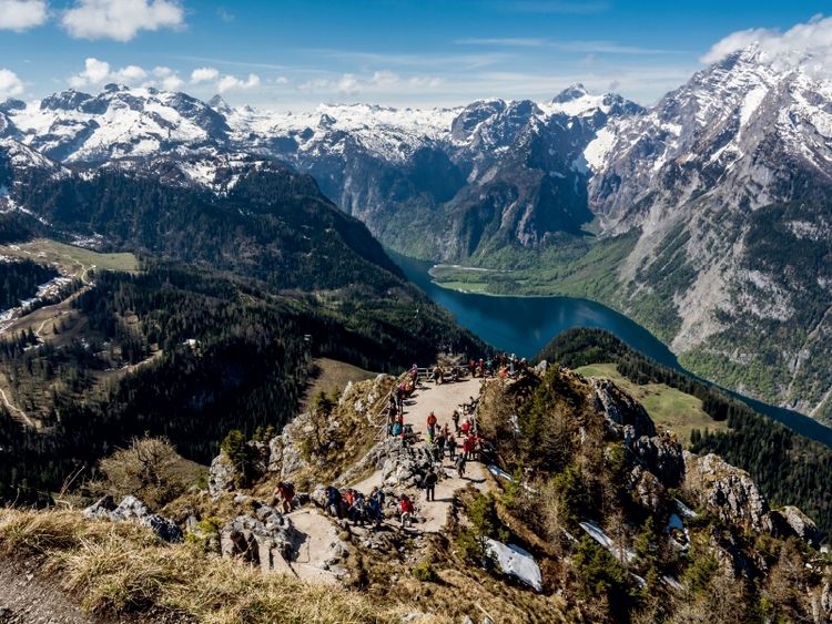 Produktbild: CALVENDO Puzzle Jenner - K&ouml;nigssee | 1000 Teile Lege-Gr&ouml;&szlig;e 64x48cm Foto-Puzzle f&uuml;r gl&uuml;ckliche Stunden