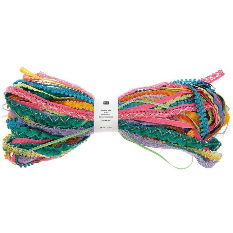 Produktbild: Ribbon Set Lucky dip, bunt, 30 Stk, je 1m