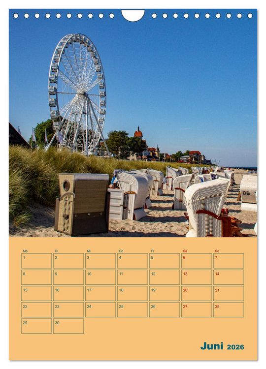 Produktbild: Ostseebad K&uuml;hlungsborn Terminplaner (Wandkalender 2026 DIN A4 hoch), CALVENDO Monatskalender