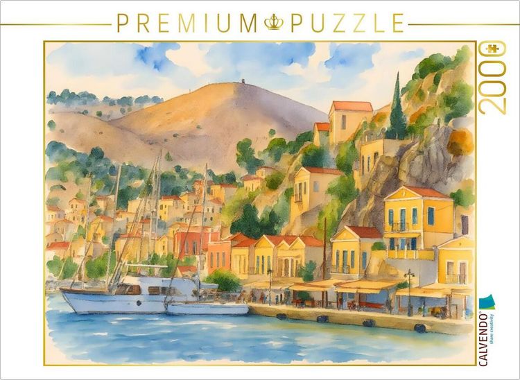 Produktbild: CALVENDO Puzzle Symi, Dodekanes Insel | 2000 Teile Lege-Gr&ouml;&szlig;e 90x67cm Foto-Puzzle f&uuml;r gl&uuml;ckliche Stunden