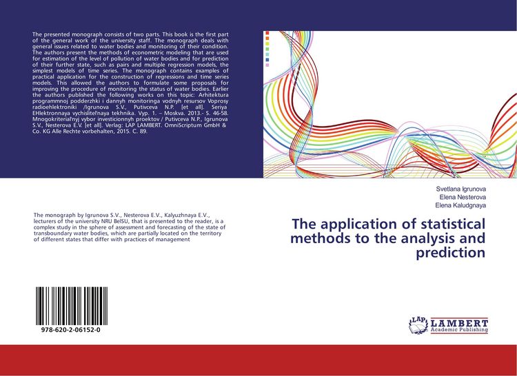 Produktbild: The application of statistical methods to the analysis and prediction