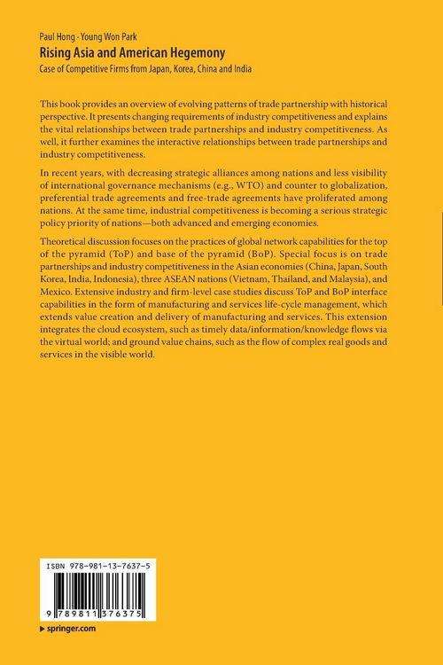 Produktbild: Rising Asia and American Hegemony